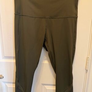 lululemon athletica Olive Green Capris